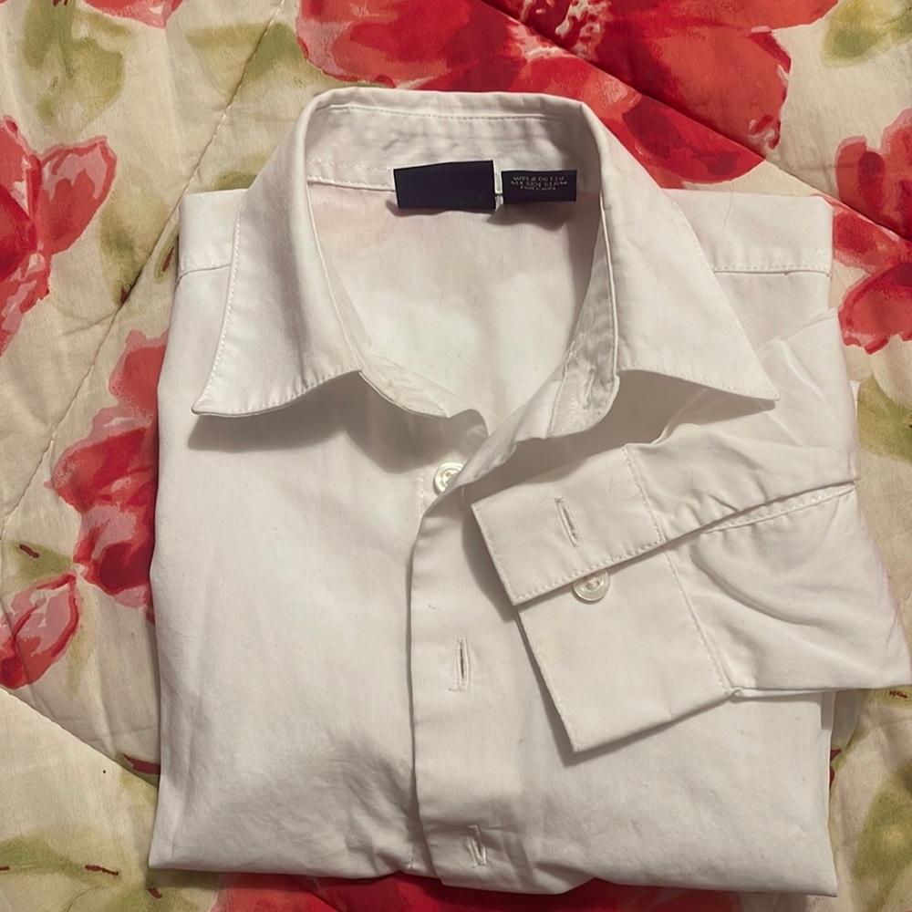 Arrow button down shirt size 5 white